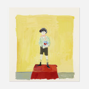 Boy with Green Striped Jacket