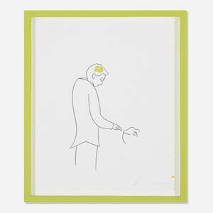 Untitled Fables Drawing (Green, I Am)