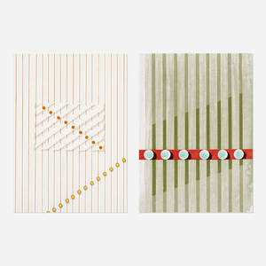 Untitled (Red Gap) and Untitled (Floating Rectangle)
