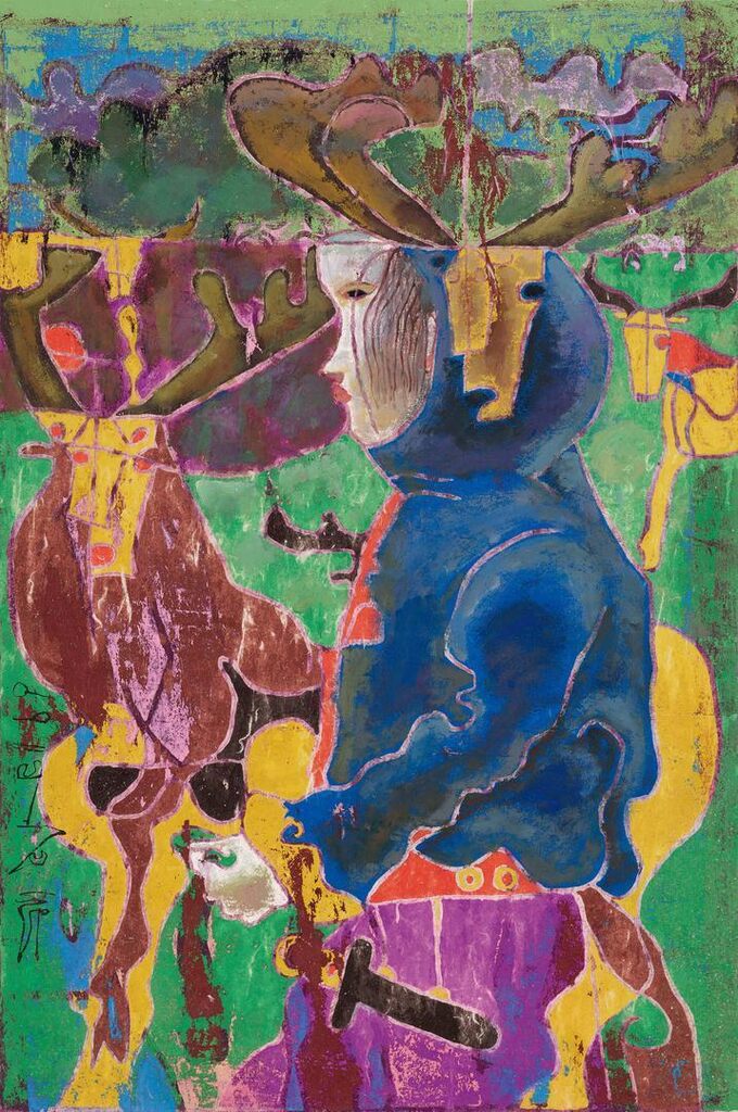 Lady With Deers