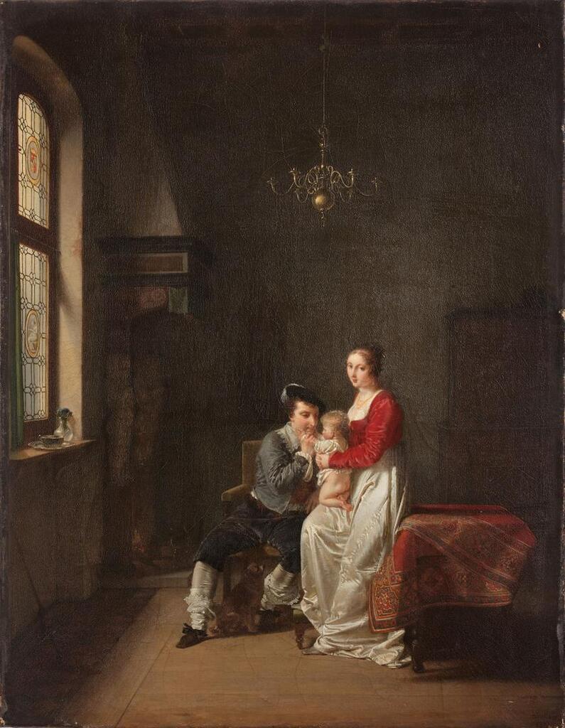 The happiness of the infant