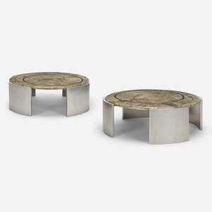 Custom coffee tables from the Campbell residence, pair