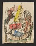 Nature morte au violon  Encre et aquarelle sur papier, non signé  11,5 x 8,5 cm Provenance : > Collection de Jean-Louis Latapie (1922-?), fils du peintre Louis Latapie (1891-1972) et filleul de George