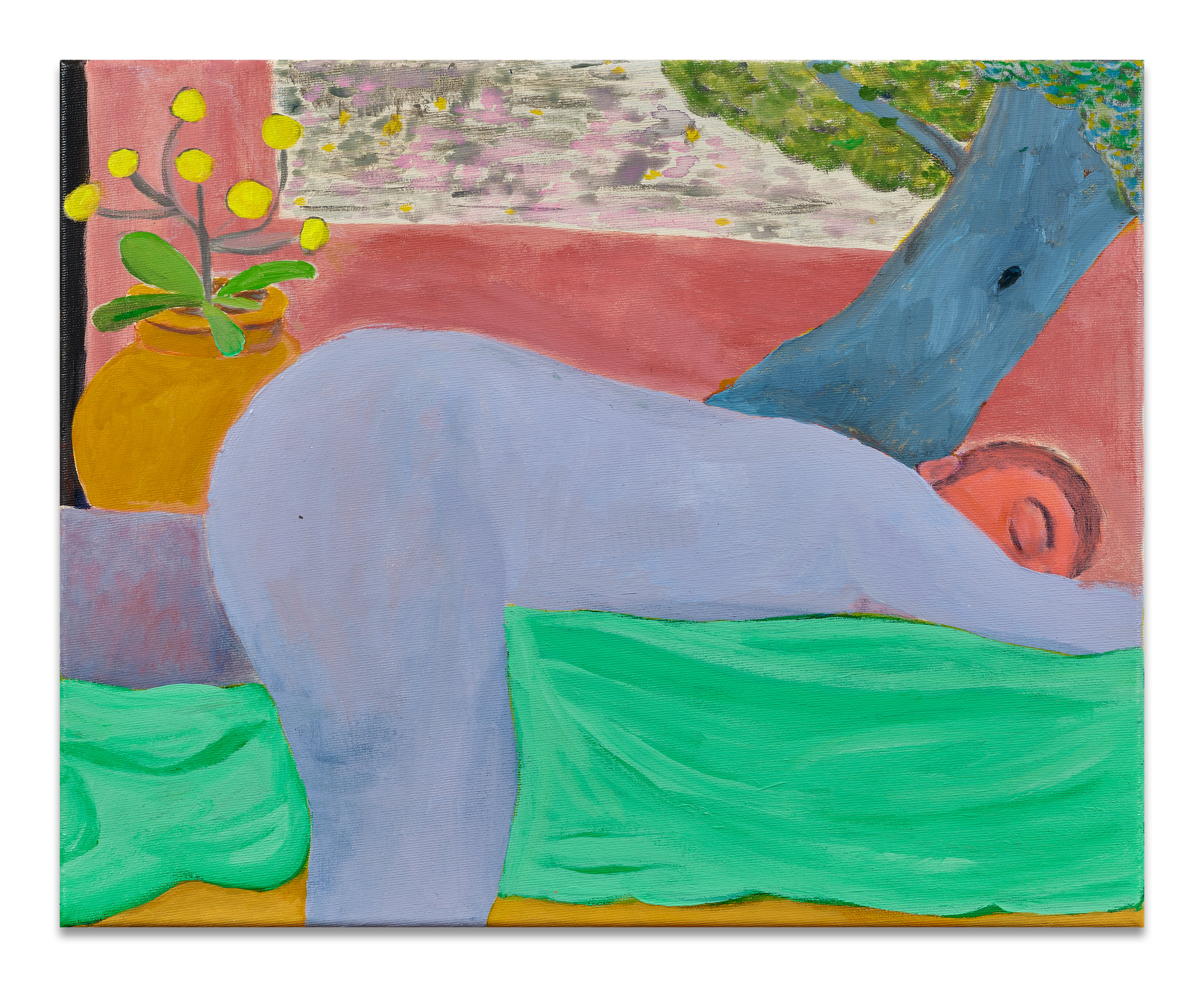 A sleeping guy (laying in a face down posture) - 2021