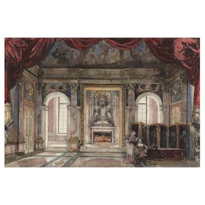 Alexandre Benois (Russian/French, 1870-1960) Set design for Le Lever de Soleil