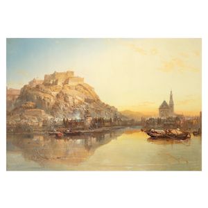 James Webb (English, 1825-1895) Givet, France
