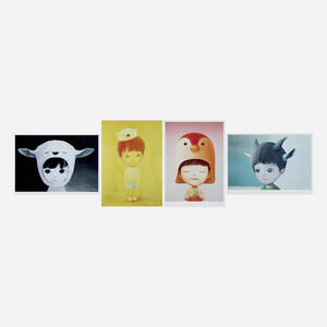 Goat Boy; Sheep Boy; Polar Bear Boy; Little Green Apple (four works)