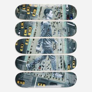 Migrants, Walking New York City, New York, USA, 2015 skateboard decks