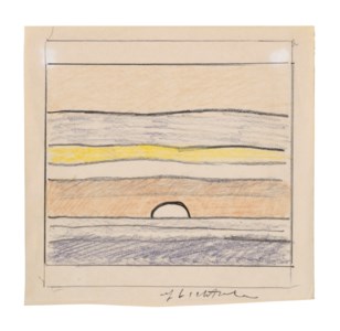 Landscape Red Sunset (Study)