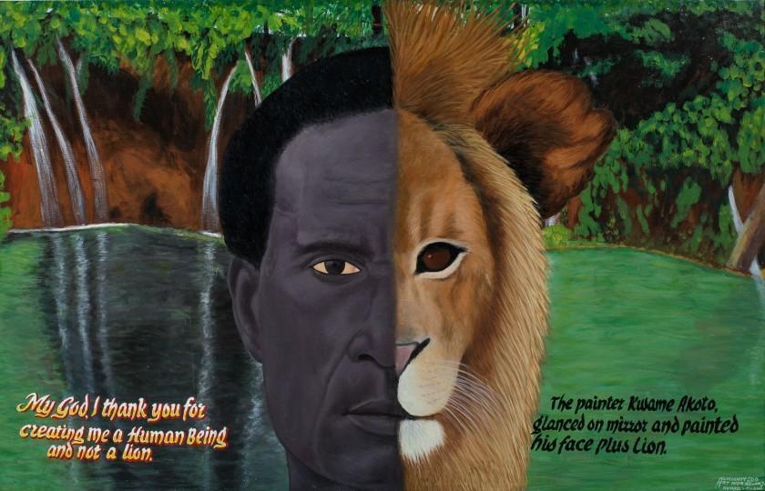 My God, I thank you for creating me a Human Being and not a lion, 2011