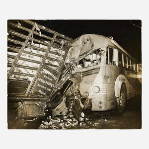 Bus and Produce Truck Crash