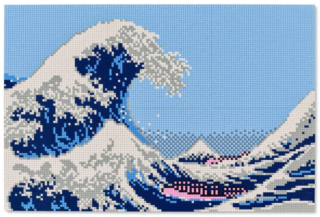 Surfing (After Hokusai)