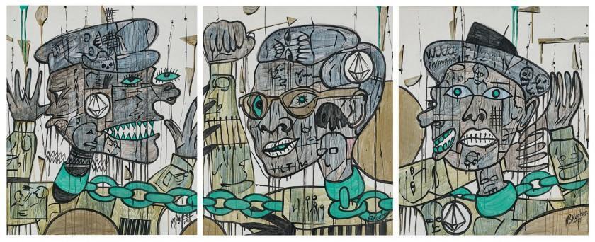 Shackled Revolution, triptych