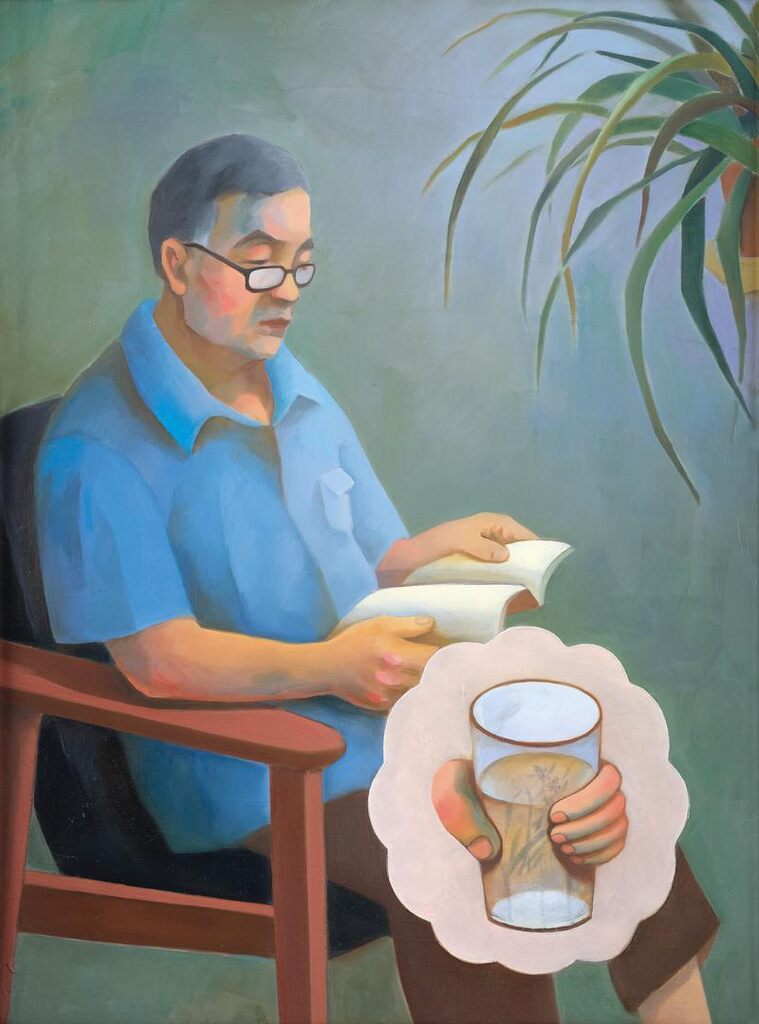 Chen Ke a Cup of Orchids