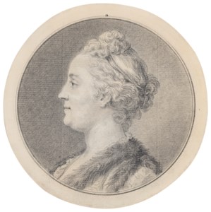 Portrait de l'Impératrice Catherine II de profil