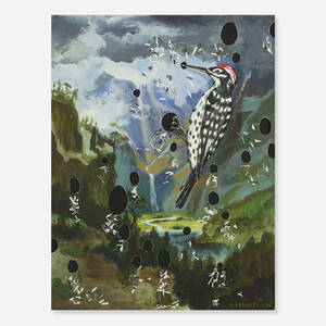 Landscape with Woodpecker Clouds (#19)