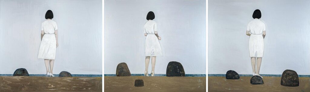 Liu Xiaohui Untitled-sea (Triptych)