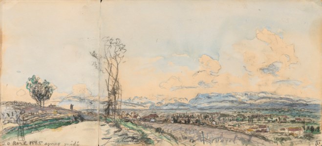 La Route de Balbins, La Côte Saint-André ( recto ; verso )
