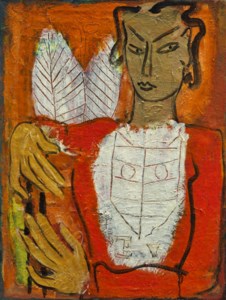 Portrait of a Woman with Tiger Head