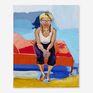 Amy Seated on Chaise