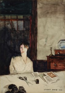 Woman at Table with Scissors