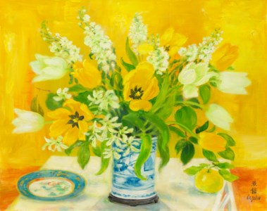 Les tulipes jaunes et blanches (Yellow and White Tulips)
