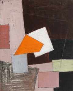 Composition - Black & Pink with Orange & Green
