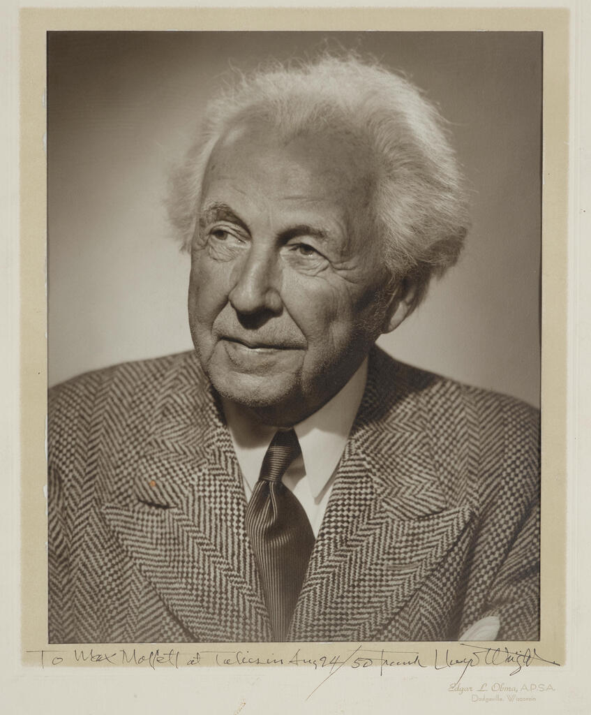 WRIGHT, FRANK LLOYD. 1867-1959.