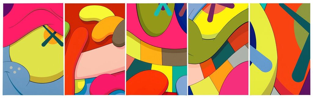 KAWS, (i) Untitled; (ii) Untitled; (iii) Untitled; (iv) Untitled; (v) Untitled