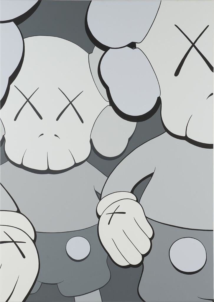 KAWS, COMPANION (DETAIL OF CROWD SHOT)
