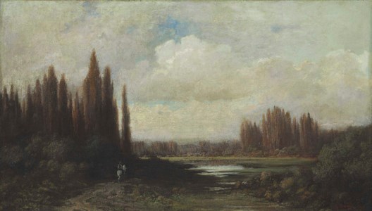 Landscape with a Rider by a Pond