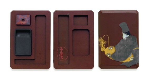 TAISHO PERIOD (EARLY 20TH CENTURY), SIGNED SEKKA (KAMISAKA SEKKA; 1868-1942) (DESIGNED BY SEKKA, LACQUER BY KAMISAKA YUKICHI; 1886-1938)