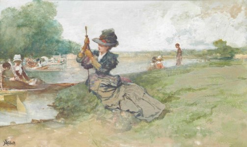 Boating on the river