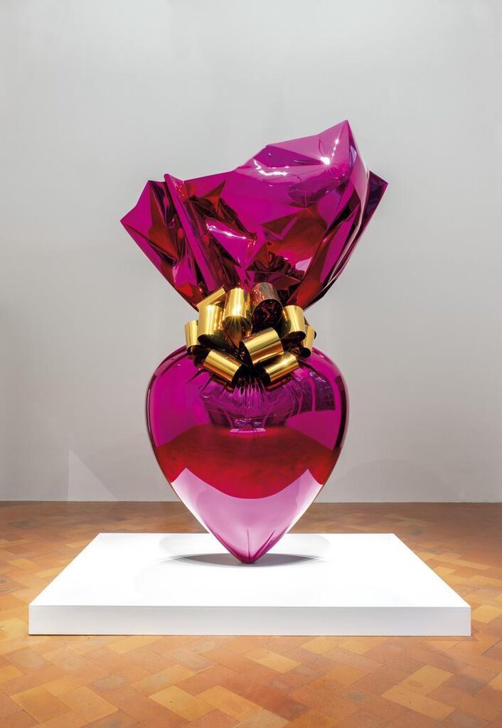 Jeff Koons, Sacred Heart (Magenta/Gold)
