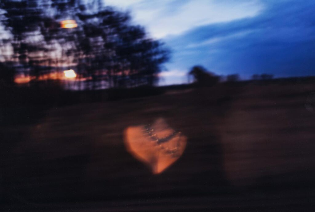 Sunset on the train, Berlin-Paris