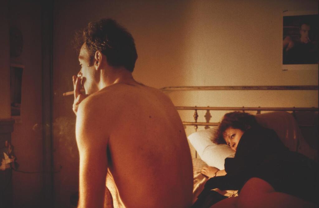 Nan and Brian on the bed, New York