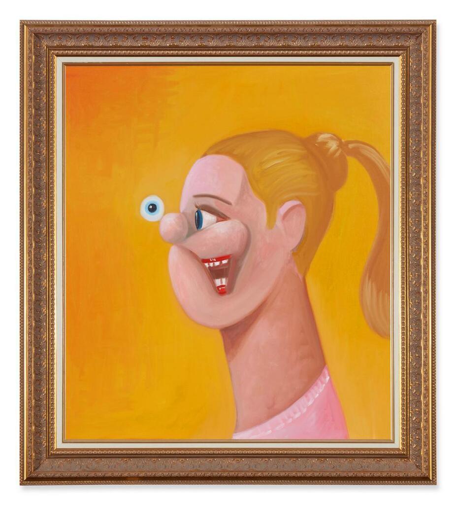 George Condo, Smiling Girl