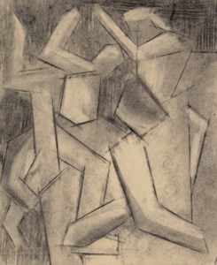 Study for 'Vision of Ezekiel'
