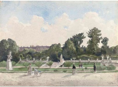 Vue du Jardin du Luxembourg, Paris