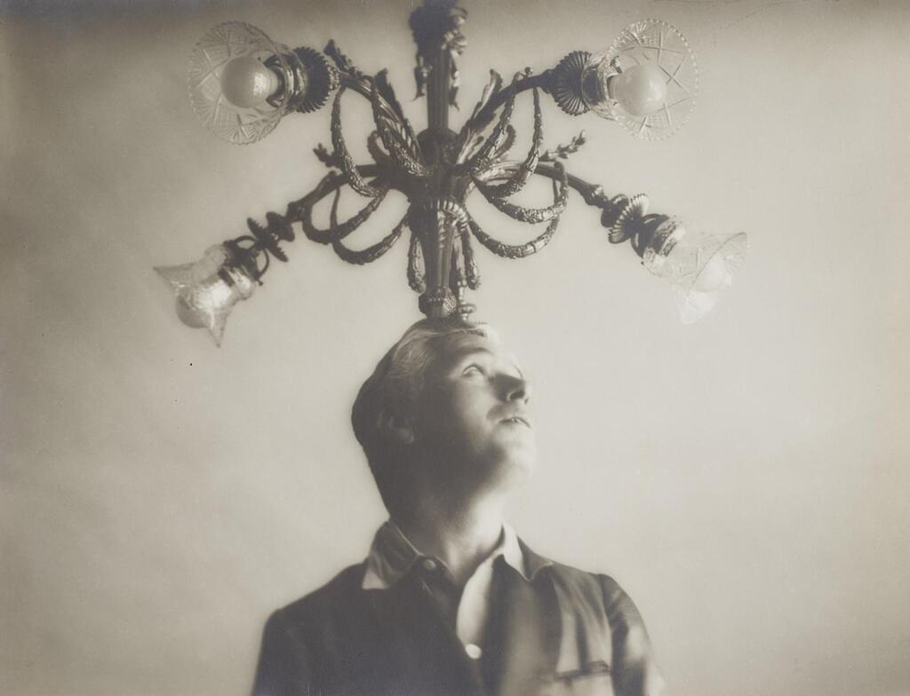 Charlie Chaplin with Chandelier, Paris, France