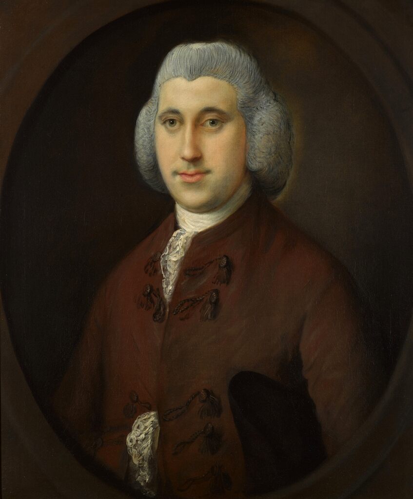 Portrait of James Haviland (c. 1747–1779), half-length, in a painted oval