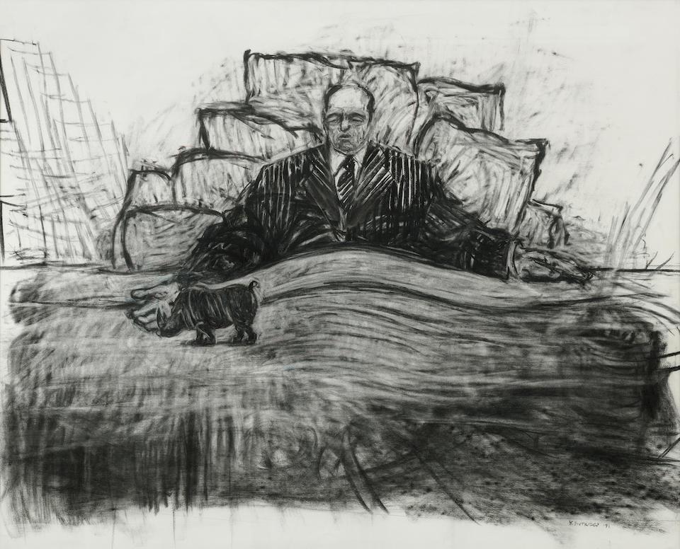 Soho in Bed with Rhinoceros' (Drawing for Mine)