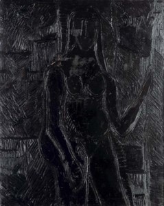 Francis Newton Souza, Untitled (Black Nude)
