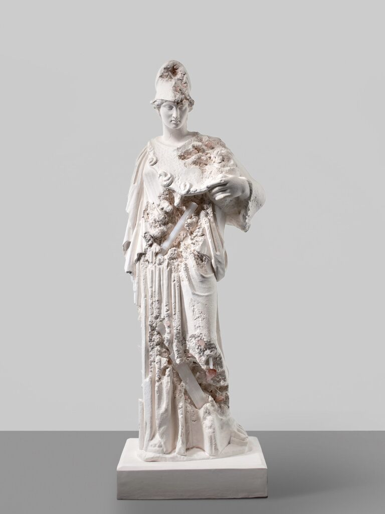 Rose Quartz Eroded Athena Helmeted