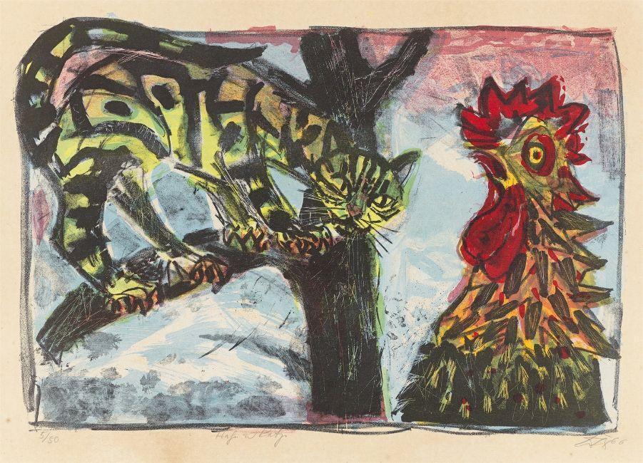”Katze und Hahn”