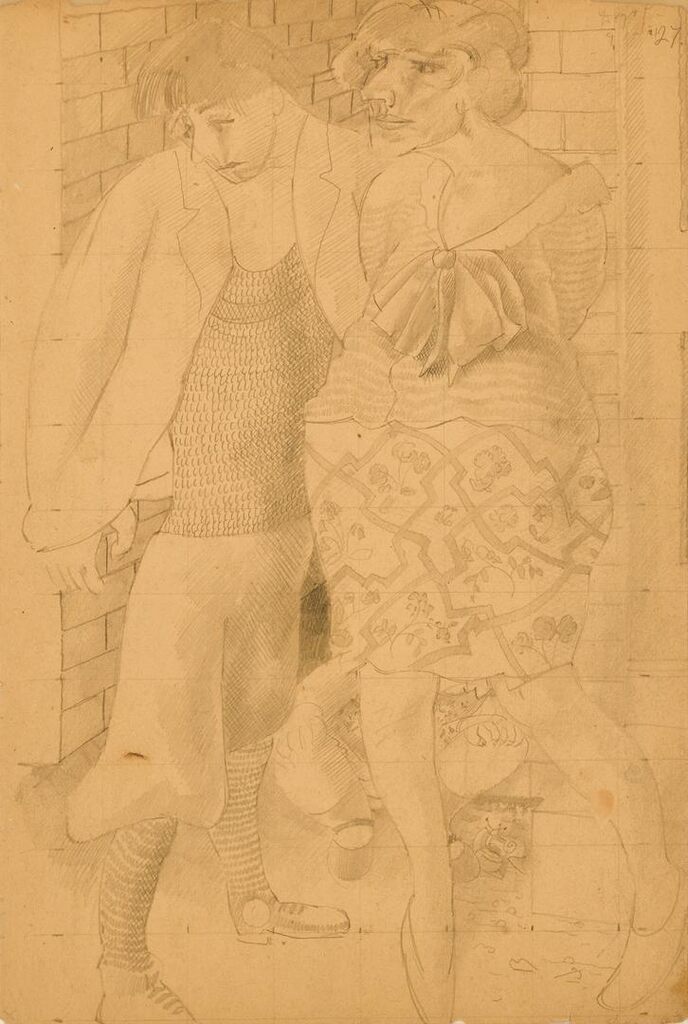 Hilda and Me by Cottage Door