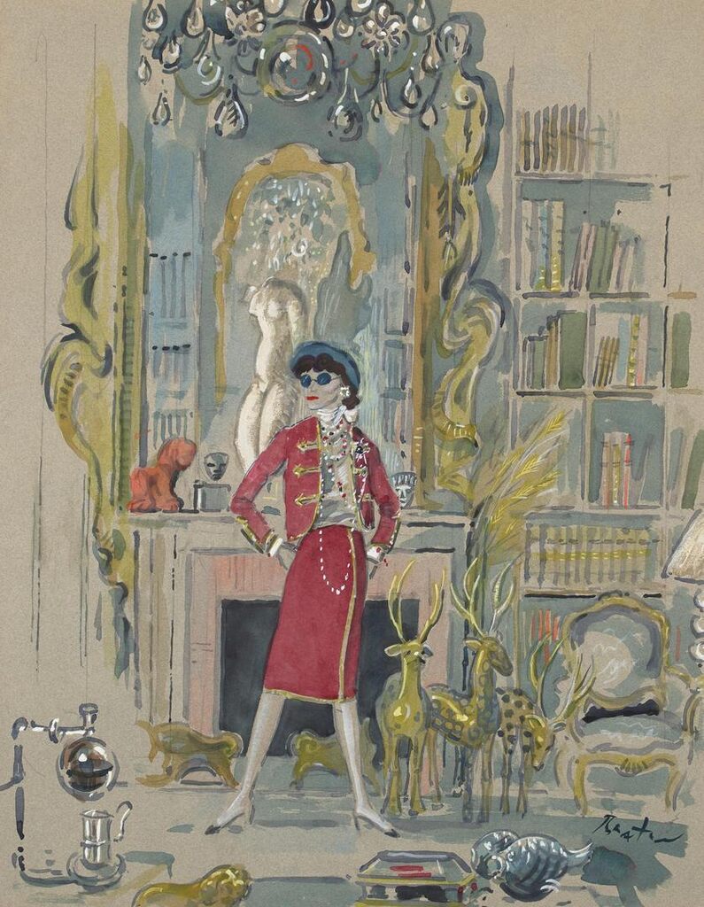 Katharine Hepburn as Coco Chanel