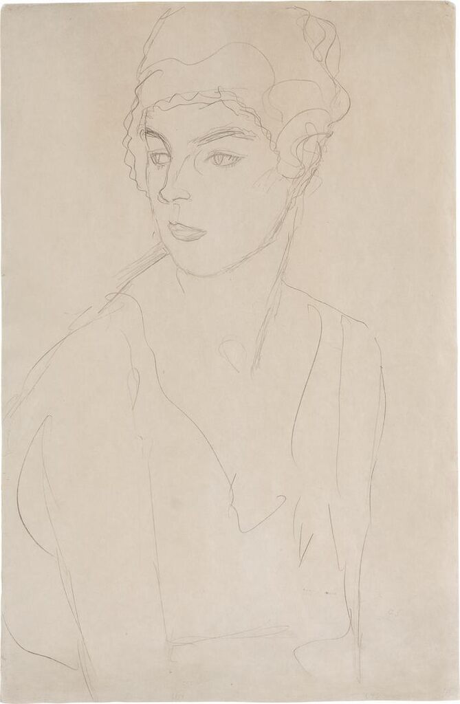 Brustbild im Dreiviertelprofil nach links (Portrait Bust in Three-Quarter Profile, Facing Left)