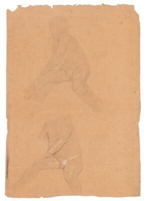Two studies of a naked child