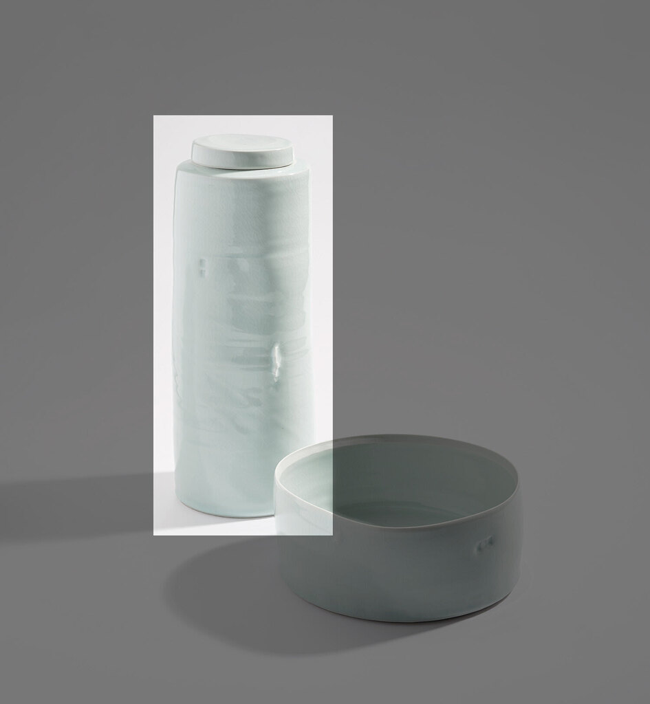 Tall lidded jar